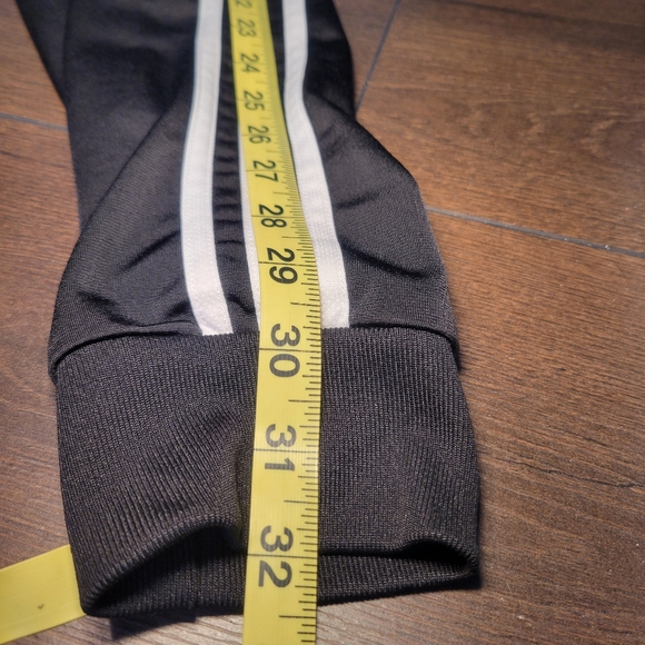 Adidas Mens Iconic Black 3 White Stripes Warm Up Track Jacket Size XL Athletic - Picture 13 of 13